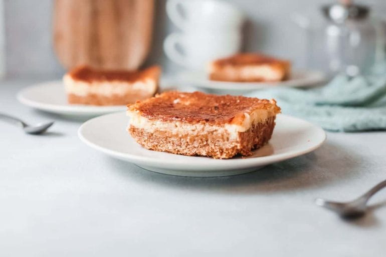 baked coffee cheesecake slice recipe