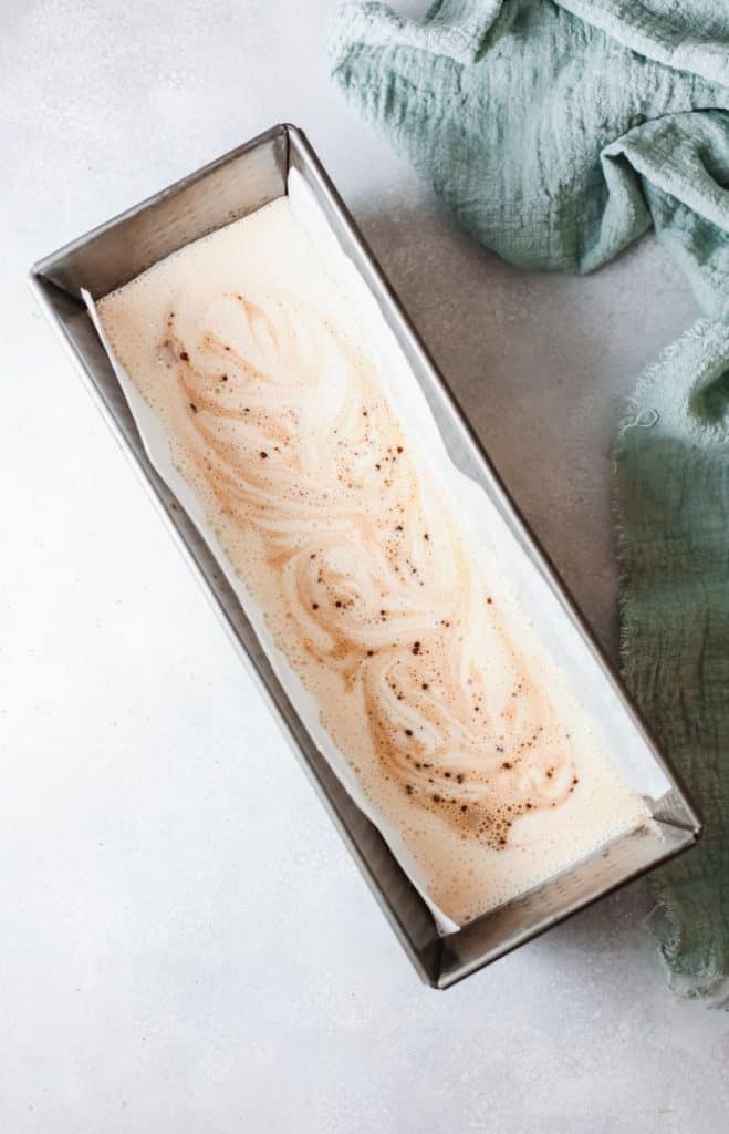 coffee cheesecake recipe philly mix in loaf tin