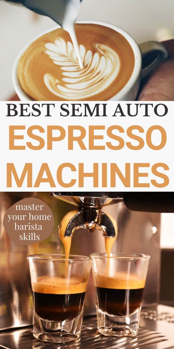 images of coffee from espresso machine semi automatic