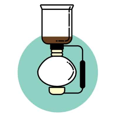 Siphon brewing method icon