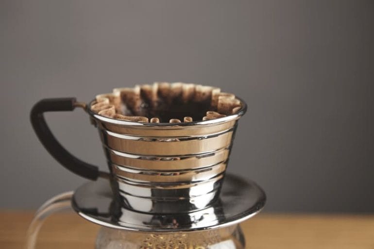 Kalita single cup pour over coffee brewer stainless steel